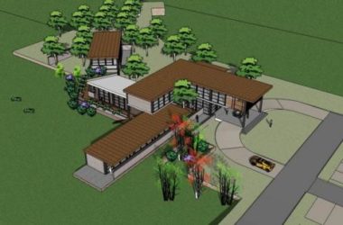 Sketchup商业模型|多层会商业所，密斯风格，现代-BIM建筑网