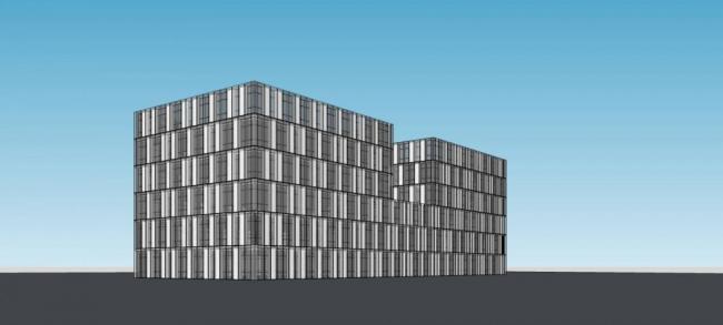 Sketchup办公模型|多层办公楼，现代风格