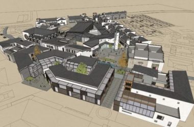 Sketchup商业模型|多层商业步行街，商业广场，中式风格-BIM建筑网