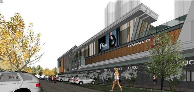 Sketchup商业模型|多层商业建筑，现代风格