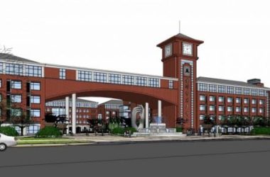 Sketchup学校模型|多层学校中学，教育建筑，欧式古典风格-BIM建筑网