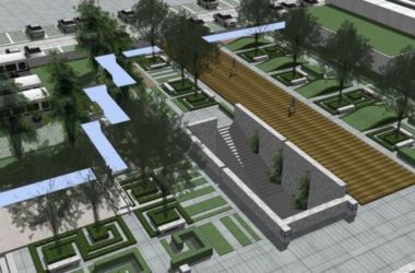 Sketchup文化模型|多层展馆与广场景观设计，文化建筑，现代风格-BIM建筑网