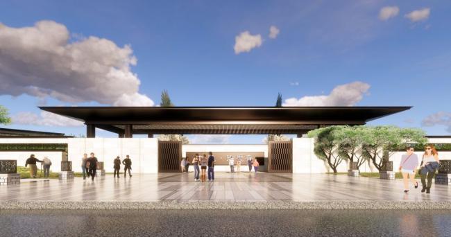 Sketchup商业模型|多层售楼处，商业建筑，现代风格