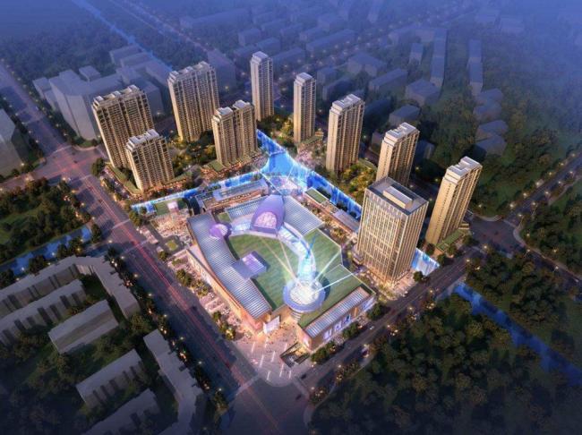 Sketchup综合体模型|多层高层混合，商业综合体，住宅，办公，现代风格