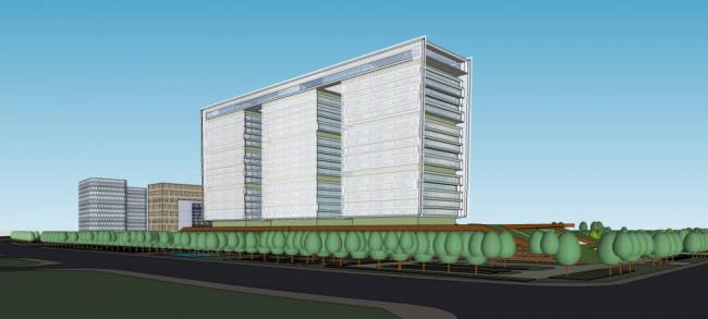 Sketchup办公模型|高层本溪政府办公楼，行政，写字楼，现代风格