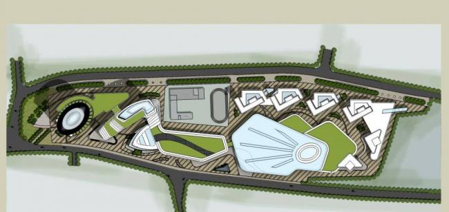 Sketchup综合体模型|超高层综合体规划，办公，酒店，商业金融区，现代风格