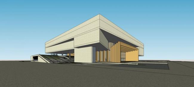 Sketchup文化模型|多层博物馆，文化建筑，现代风格