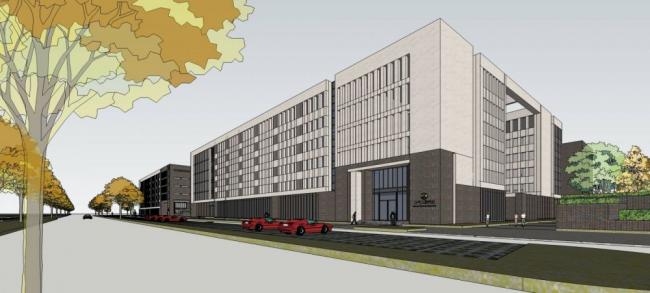 Sketchup学校模型|大学学院楼，教学楼，教育建筑，现代风格