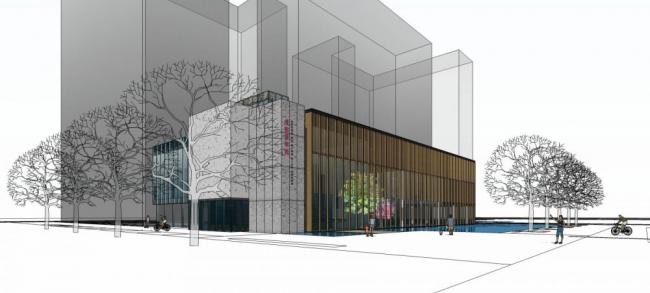 Sketchup商业模型|多层会所，商业建筑，现代风格