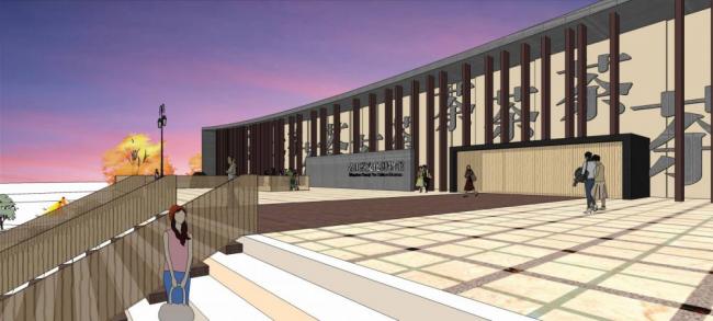 Sketchup文化模型|多层茶文化博物馆，文化建筑，现代风格