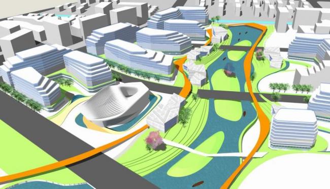 Sketchup文化模型|多层展览馆，科技馆展示中心，文化建筑，现代风格