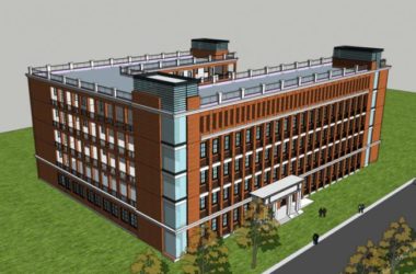 Sketchup学校模型|多层学校教学楼，行政楼，教育建筑，现代风格-BIM建筑网