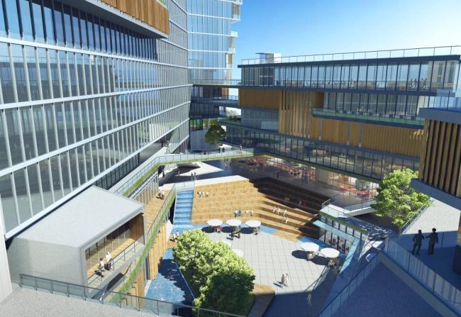 Sketchup综合体模型|多层高层混合，商业综合体，现代风格