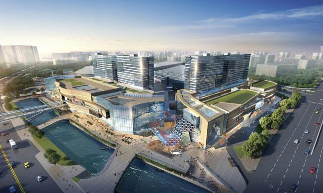 Sketchup综合体模型|多层高层混合，商业综合体，现代风格