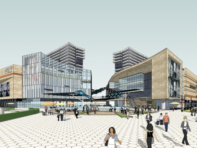 Sketchup综合体模型|多层高层混合，商业综合体，现代风格