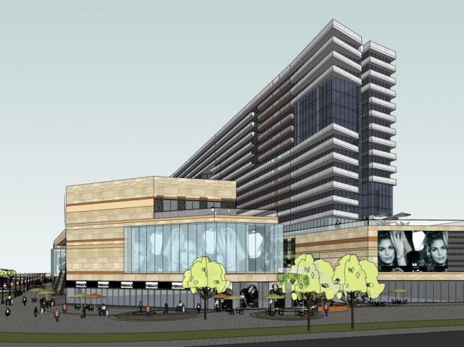 Sketchup综合体模型|多层高层混合，商业综合体，现代风格