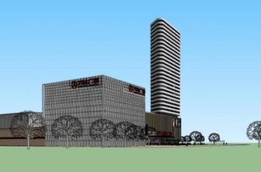 Sketchup综合体模型|凌水湾万达广场，商多层高层混合业综合体，现代风格-BIM建筑网