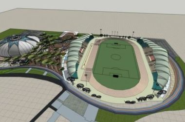 Sketchup体育馆模型|多层体育馆，运动场，体育建筑，现代风格-BIM建筑网