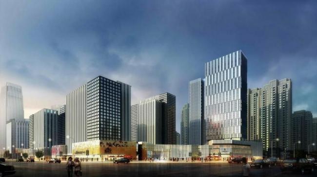 Sketchup办公模型|高科技园区，高层办公写字楼，现代风格