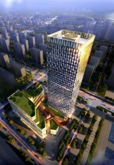 Sketchup办公模型|超高层办公写字楼，现代风格