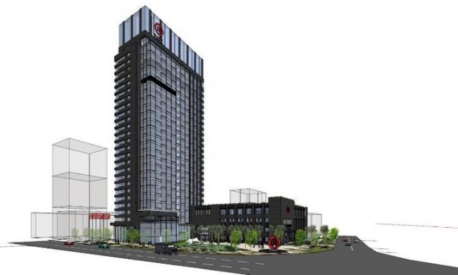 Sketchup办公模型|湖州市商业银行，高层办公写字楼，现代风格