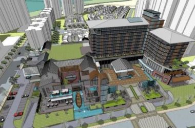 Sketchup酒店模型|多层酒店，办公，新中式风格-BIM建筑网