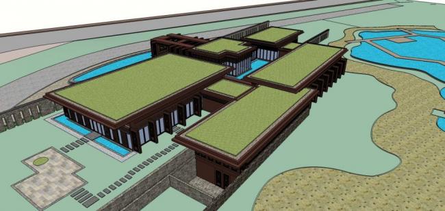 Sketchup商业模型|多层商业会所，新中式风格