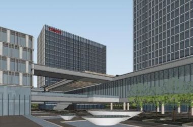 Sketchup办公模型|多层科技园区办公楼，现代风格-BIM建筑网