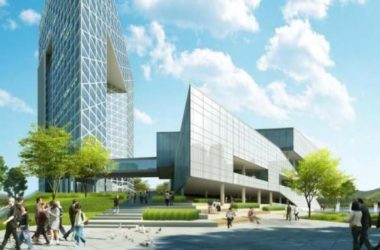 Sketchup办公模型|武汉光谷医药技术交易中心，多层高层混合办公楼，行政写字楼，现代风格-BIM建筑网