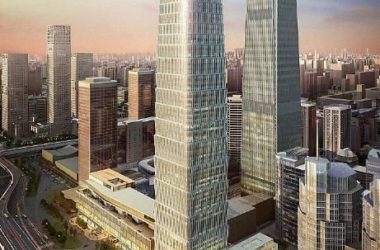 Sketchup办公模型|超高层办公楼，行政写字楼，现代风格-BIM建筑网