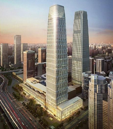 Sketchup办公模型|超高层办公楼，行政写字楼，现代风格