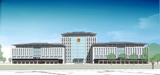 Sketchup办公模型|特勤大楼、战勤保障大队，投标模型，多层行政办公楼，现代风格