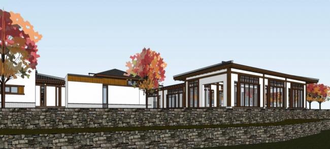 Sketchup酒店模型|多层休闲度假村，酒店，汉式风格，中式风格