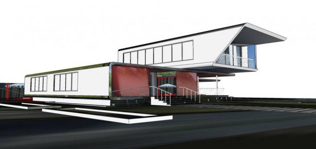 Sketchup商业模型|多层会所，商业建筑，现代风格