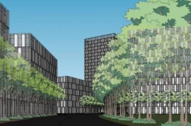 Sketchup办公模型|清华嘉定科技园，多层高层混合办公，酒店，现代风格-BIM建筑网