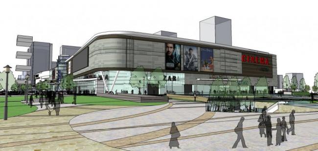 Sketchup商业模型|大型商场，多层商业建筑，现代风格