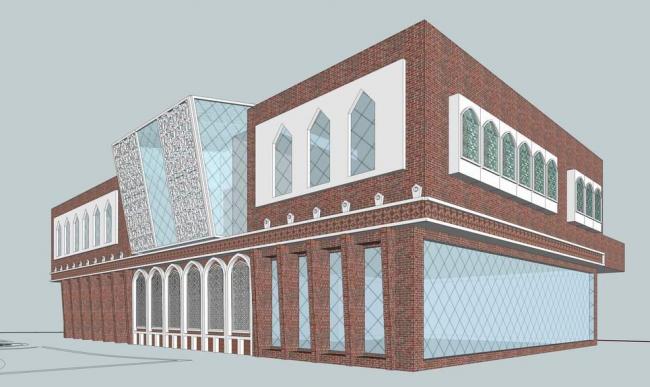 Sketchup商业模型|多层商业街，阿拉伯，新疆风情，古典风格