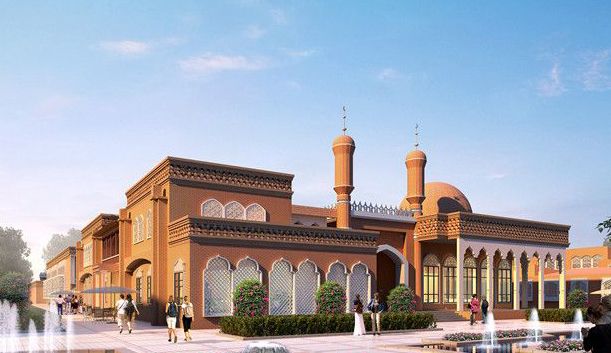 Sketchup商业模型|多层商业街，阿拉伯，新疆风情，古典风格