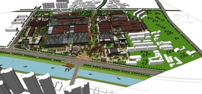 Sketchu工业厂房|多层产业园，厂房工业建筑，现代风格