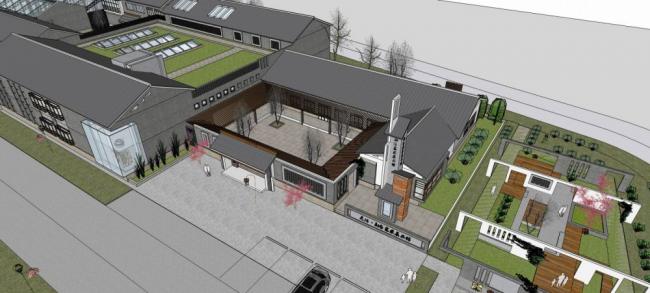 Sketchup商业模型|多层商业街，中式风格