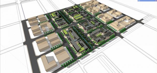 Sketchu工业厂房|多层产业园，厂房工业建筑，现代风格