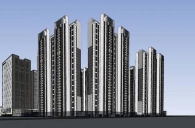 Sketchup综合体模型|万达某商业综合体，高层办公，住宅，现代风格-BIM建筑网