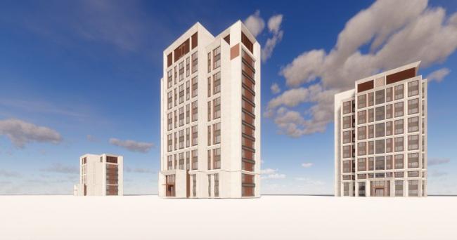 Sketchup住宅模型|多层住宅，居住建筑，现代风格