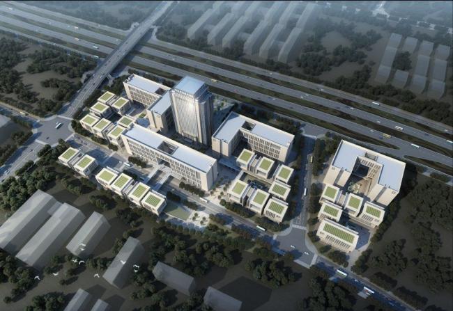 Sketchu工业厂房|多层高层混合办公产业园，厂房工业建筑，现代风格