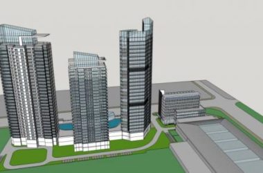 Sketchup综合体模型|城市商业综合体，高层办公楼，现代风格-BIM建筑网