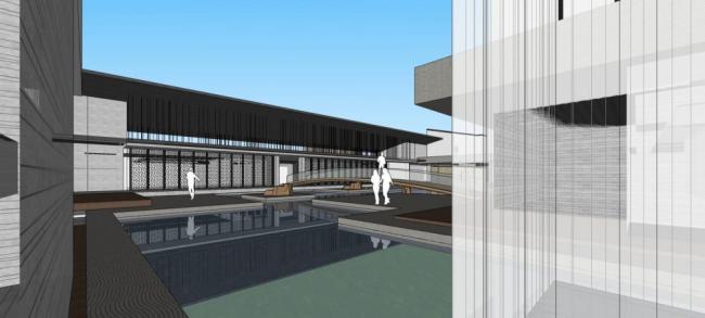 Sketchup酒店模型|多层度假酒店会所，新中式风格