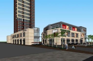 Sketchup综合体模型|东莞万科商业综合体，多层高层混合，高层住宅，现代风格，底层商业-BIM建筑网