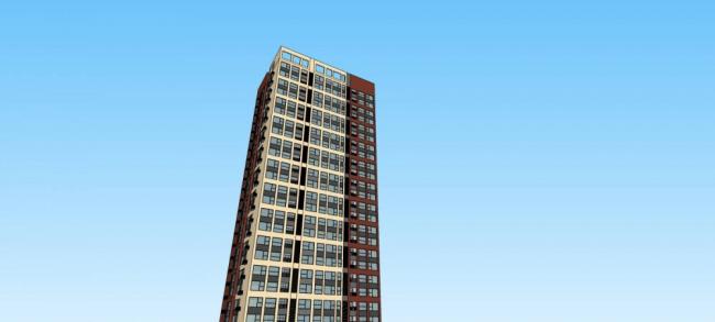 Sketchup综合体模型|东莞万科商业综合体，多层高层混合，高层住宅，现代风格，底层商业