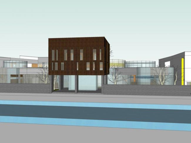 Sketchup学校模型|地层幼儿园学校，现代风格，教育建筑