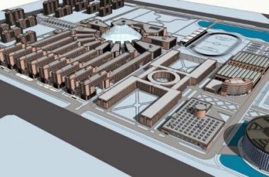 Sketchup学校模型|鲁美新校区，多层大学校园学院，教学楼，教育建筑，现代风格-BIM建筑网